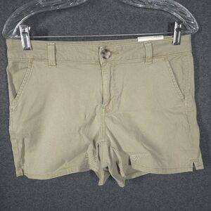 SO Goods for Life Juniors Chino Midi Shorts Waren Khaki‎ Size 7 NWT